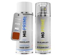 MG PRIME Pintura automotriz Set botes de spray 2 componentes para Dodge HVG Mango Tango Pearl/Toxic Orange Pearl Pintura base pintura transparente de 2 componentes aerosol