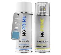 MG PRIME Pintura automotriz Set botes de spray 2 componentes para MAN 5024 Pastellblau Pintura base pintura transparente de 2 componentes aerosol