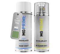 MG PRIME Pintura automotriz Set botes de spray 2 componentes para Renault 784 Vert Cendre Metallic Pintura base pintura transparente de 2 componentes aerosol