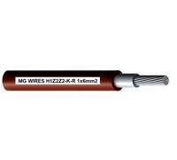 MG Wires H1Z2Z2-K-R-6MM2/100M Cable fotovoltaico 1x6mm2, 0,6/1kV rojo, paquete de 100m