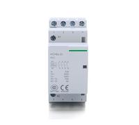 MGAZHGZKD Contactor CA Modular 4P 16A 20A 25A 4NO 4NC 50/60Hz 2NO 2NC 24V 110V 220V automático doméstico Tipo riel DIN 1 Pieza(4P 25A 2NO2NC AC110V)