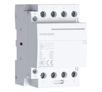 MGAZHGZKD Contactor CA monofásico pequeño HCH8-20A, 25A, 32A, 40A, 63A, 100A, 2P, 4P, 230V, contactor Modular, riel automático, Miniatura, silenciador, 1 Unidad(2NC-220V)