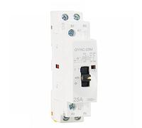 MGAZHGZKD Contactor de CA Manual, 2 Polos, 16 A, 20 A, 25 A, NC o NO, 220 V, Control, contactor doméstico Tipo riel, 1 Unidad(2P 20A 2NO M)