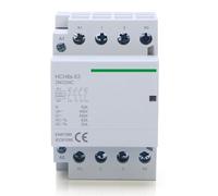 MGAZHGZKD Contactor Modular 50 Hz 60 4P 63 A 4NO 4NC 2NO 2NC 220 V 110 24 automático de CC for Uso doméstico, Tipo riel DIN iCT(4P 63A 3NO1NC AC230V)