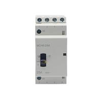 MGAZHGZKD Contactor Modular de CA doméstico MC H8-25M 4P 25A 220V/230V 50/60HZ con Interruptor Control Manual (1 Unidad)(2no 2nc)