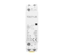 MGAZHGZKD Contactor Modular doméstico TOCT1 2P 25A CA 220V/230V 50/60HZ for Carril DIN, 110V/230V/24V, NO NC, 1 Unidad(24V,1NC)