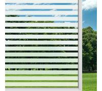 Mgood Vinilos para Cristales Diseño a Rayas 60x300cm, Vinilo Ventana Privacidad Translucido Electrostaticos Anti UV Vinilo sobre Cristal para Hogar Oficina Puerta Cristal, Rayas Medianas