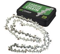 MGP Supply Cadena semicincel de carburo sólido de 20 pulgadas | Calibre 0.050 | Se adapta a motosierras Stihl, Oregon y Husqvarna (72 unidades para barra de 20 pulgadas)