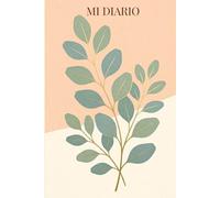 MI DIARIO: Libreta de notas de 100 páginas para escribir, diario íntimo en tonos terracota (6 x 9 pulgadas)