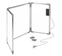 Mi-Heat Panel Calefactor Plegable de Aluminio 53x108cm Calefactor Infrarrojo de Escritorio 350W hasta 80°C Pared Calefactora para Mostradores de Recepción de Caja de Oficina en Casa