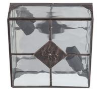Mi lampara - aplique estepa plata 1xe27 25x20x12