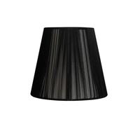 Fabrilamp Pantalla cónica Indira de hilo E27 25 cm negra