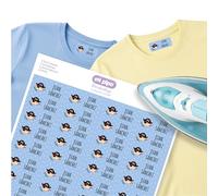 Mi Pipo - Pack 104 Etiquetas para Ropa Personalizadas - Pirata | Etiquetas Termoadhesivas Ropa Seguras, Cómodas | Aplicación con Plancha Fácil y Rápida | Ideal para Babis, Uniformes o Sudaderas