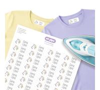 Mi Pipo - Pack 104 Etiquetas para Ropa Personalizadas - Unicornio | Etiquetas Termoadhesivas Ropa Seguras, Cómodas | Aplicación con Plancha Fácil y Rápida | Ideal para Babis, Uniformes o Sudaderas