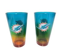Miami Dolphins NFL - Juego de Copas de Pinta (2 unidades, 475 ml)