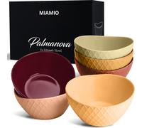 MIAMIO - Juego de 6 cuencos Palmanova (6 x 800 ml), colección Magma, de cerámica