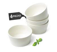 MIAMIO - Juego de cuencos de cerámica de 740 ml para 4 personas para uso | Juego de cuencos de cerámica de 740 ml para 4 personas, cuenco de cereales, ramen, sopa, ensalada, apto para - Apta para