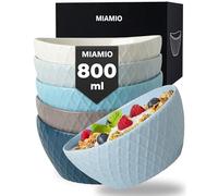 MIAMIO - Juego de 6 cuencos Palmanova (6 x 800 ml) Ocean, de cerámica