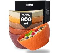 MIAMIO - Juego de 6 cuencos Palmanova (6 x 800 ml), colección Magma, de cerámica
