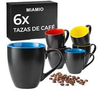 MIAMIO - Set de 6 Tazas de Café (350 ml) - Le Papillon (Mixto) - Daily