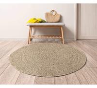 Mia's Teppiche Soil - alfombra moderna con aspecto de yute, perfecta para sala de estar, comedor y pasillo, resistente a la intemperie y de uso versátil - también para exteriores, aprox. 120 cm