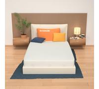 MiaSuite Colchón para sofá cama 140 x 180 cm alto 14 cm plegable en Waterfoam ortopédico, hipoalergénico, antiácaros, tejido Aloe Vera, indeformable, rigidez media, Made in Italy - Plus