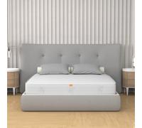 miasuite i sogni italiani Colchón Memory 140 x 190 cm, Altura 20 cm - Revestimiento Aloe Vera, hipoalergénico, antiácaros, indeformable Live H20