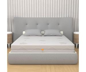 miasuite i sogni italiani Colchón Viscoelástico Individual Extraíble 80 x 190 cm, 25 cm de Alto, Blanco, Sábana de Espuma de Agua de 18 cm de Alto