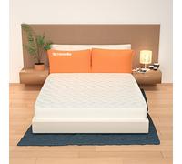 miasuite i sogni italiani Like Colchón Doble 160X190, Alto 25 cm Ortopedia con Dispositivo Médico, Espuma Viscoelástica da 7 cm, con 9 Zonas y Plato de Espuma de, Poliuretano, Blanco