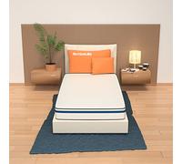 miasuite i sogni italiani Suave Colchón 90x200, Alto 14 cm Ortopédico con Dispositivo Médico, Memoria Espuma da 3 cm, a 9 Zona e Losa en Aguaespuma 9 cm, Poliuretano, Blanco