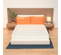 miasuite i sogni italiani Supremo Colchón Matrimonial 160x200, Alto 17 cm Ortopédico con Dispositivo Médico, Memoria Espuma da 4 cm, a 9 Zona e Losa en Aguaespuma 12 cm, Blanco
