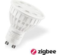 MiBoxer, bombilla LED inteligente GU10, 4W, 310 lúmenes, ángulo de iluminación de 25°, regulable | Zigbee 3.0 | FUT103Z | RGB+CCT