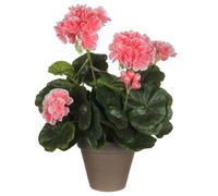 Mica decorations large 950217 flores, geranium grandes, color naranja,