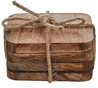 Mica set 4uni. posavasos madera de mango modelo duko 8718861461657