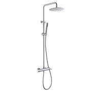 MICE - Columna de ducha con Rociador, Mango de Ducha - Conjunto Barra de ducha estensible - duchas para exterior/interior fabricado en acero inoxidable S.304. Monomando BDK034