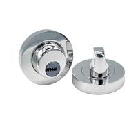 MICEL - 10809 - Muletilla para Rosetas con Llave y Canto Redondo, Incluye 5 Llaves, Cuadradillo de 6 mm, Acabado Níquel Satinado, Color Plateado, 52 mm de Diámetro, 10809