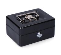 MICEL Caja de caudales CFC09 M13393 – 15,2 x 11,8 x 8 cm Negro Acero