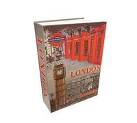 MICEL Caja de seguridad en forma de libro London CFC08 M13403 – Caja fuerte oculta en acero gris