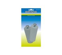 MICEL - 91779 - Tope para persiana enrollable, 2 unidades, incluye tornillo de metal de métrica 6, de Plástico Gris, 60 x 20 mm.