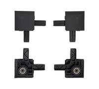 MICEL - 92185 - Kit de escuadras para mosquiteras Tipo corredera, Color Negro, 52 x 52 x 17 mm