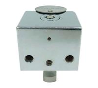 MICEL Candado cuadrado de seguridad 13370 – grillete acero inoxidable, llave tubular, cilindro latón