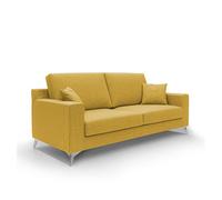 Michael canapé de tela impermeable y antimanchas 146 cm amarillo