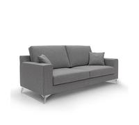 Michael canapé de tela impermeable y antimanchas 146 cm gris