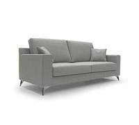 Michael canapé de tela impermeable y antimanchas 166 cm gris claro