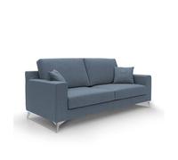Michael canapé de tela impermeable y antimanchas 206 cm azul