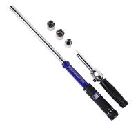 MichaelPro MP001002 Llave de torque Click Through - Llave de torque de 1/2 pulgadas con 3 enchufes (11/16", 3/4", 13/16"/17-19-21 mm) con ajuste micrométrico Precise - 2 en 1 con llave de Lug para
