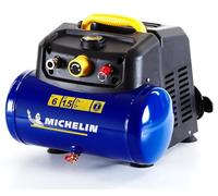 MICHELIN - Compresor de aire portátil MBL6 - Tanque de 6 litros - Sin aceite - Motor de 1,5 hp - Presión máxima 8 bar - Flujo de aire 160 l/min - 9,6 m³/h