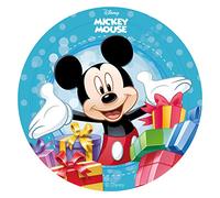 Mickey Mouse redondo 20 cm 20.3 cm comestible sin azúcar decoración para tartas Producto con licencia Dekora.