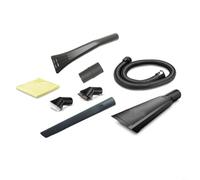 Micpointik Juego de limpieza de interiores para aspiradora Kärcher 2.863-304.0, 7 piezas con boquilla para ranuras, cepillos y paño de microfibra para coche (juego de 8 piezas)
