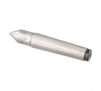 Micpointik Punta de estado sólido 60° de metal duro MT1/MT2/MT3/MT4 Cono Morse HRC85 para torno, fresadora, lijadora, precisión 0,01 mm, plata, 1 pieza (MT3)